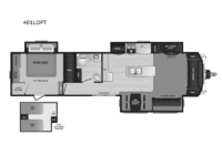 Residence 401LOFT Floorplan Image