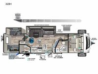 Vibe 32BH Floorplan Image