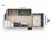 Cherokee Wolf Pup 18TO Floorplan Image