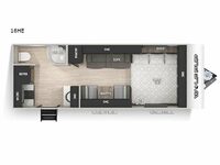 Cherokee Wolf Pup 16HE Floorplan Image