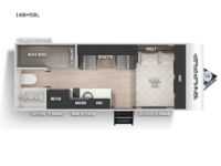 Cherokee Wolf Pup Black Label 16BHSBL Floorplan