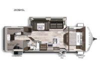 Kodiak Ultra-Lite 283BHSL Floorplan Image
