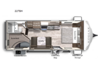 Kodiak Ultra-Lite 227BH Floorplan Image