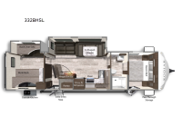 Kodiak Ultra-Lite 332BHSL Floorplan Image