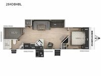 Cherokee Black Label 284DBHBL Floorplan Image