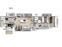 Cherokee Arctic Wolf Suite 3810 Floorplan Image