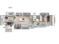 Cherokee Arctic Wolf Suite 3810 Floorplan