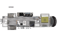 South Fork 3850BH Floorplan Image