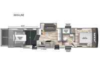 XLR Micro Boost 305XLRE Floorplan Image