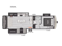 Arcadia Super Lite 332SLRL Floorplan Image