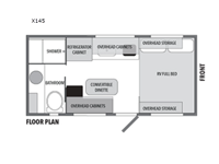 XploreRV X145 Floorplan Image