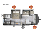 Rockwood Signature 8263MBR Floorplan