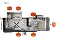 Flagstaff Classic 526RK Floorplan Image