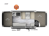 Rockwood Freedom Series 1940F Floorplan