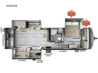 Flagstaff Classic 832RKSB Floorplan Image
