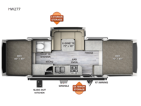 Rockwood High Wall Series HW296 Floorplan Image