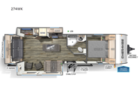 Cherokee 274WK Floorplan