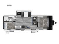 Sundance Ultra Lite 265BH Floorplan Image