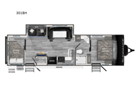 Sundance Ultra Lite 301BH Floorplan