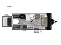 Sundance Ultra Lite 21HB Floorplan Image