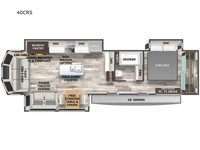 Cedar Creek Cottage 40CRS Floorplan Image