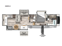 Cedar Creek 388RK2 Floorplan