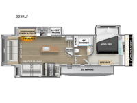 Crusader 335RLP Floorplan Image