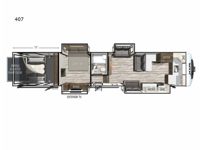 XLR Nitro 407 Floorplan Image