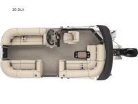 Party Barge 20 DLX Floorplan Image