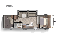 Wildwood X-Lite 273QBXLX Floorplan Image