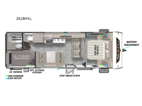 Wildwood X-Lite 261BHXL Floorplan