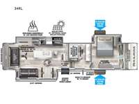 Salem Hemisphere Elite 34RL Floorplan Image