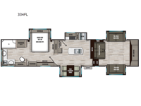 Chaparral 334FL Floorplan Image