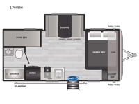 Springdale Mini 1760BH Floorplan Image