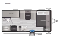 Springdale Mini 1800BH Floorplan Image