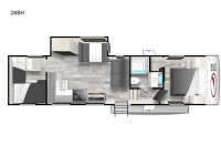 Cardinal RED 28BH Floorplan Image