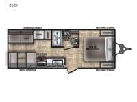Shasta 21CK Floorplan Image