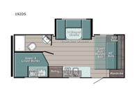 Kingsport Super Lite 192DS Floorplan Image