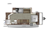 Super Lite 225CK Floorplan Image