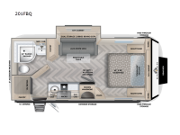 Overland Series 201FBQ Floorplan