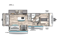 Cherokee Alpha Wolf 26RL-L Floorplan