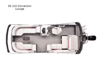 SS Series 210 Conversion Lounge Floorplan Image