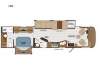 Pace Arrow 36U Floorplan Image