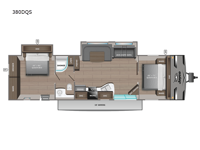 Jay Flight 380DQS Floorplan Image