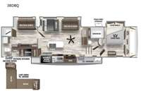 Sabre 38DBQ Floorplan Image
