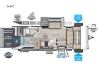 Wildwood FSX 245VC Floorplan Image