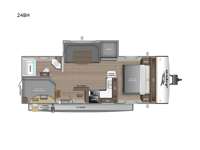 Jay Feather 24BH Floorplan Image