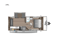 Jay Feather 24RL Floorplan Image