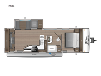 Jay Feather 26RL Floorplan Image