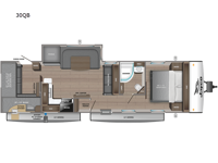 Jay Feather 30QB Floorplan Image